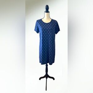 Old Navy Blue Casual Dress with Star Size Large EUC